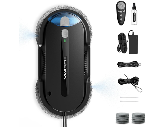Tosima X1 Window Cleaning Robot – Dual-Nozzle Ultrasonic Water Atomization 
